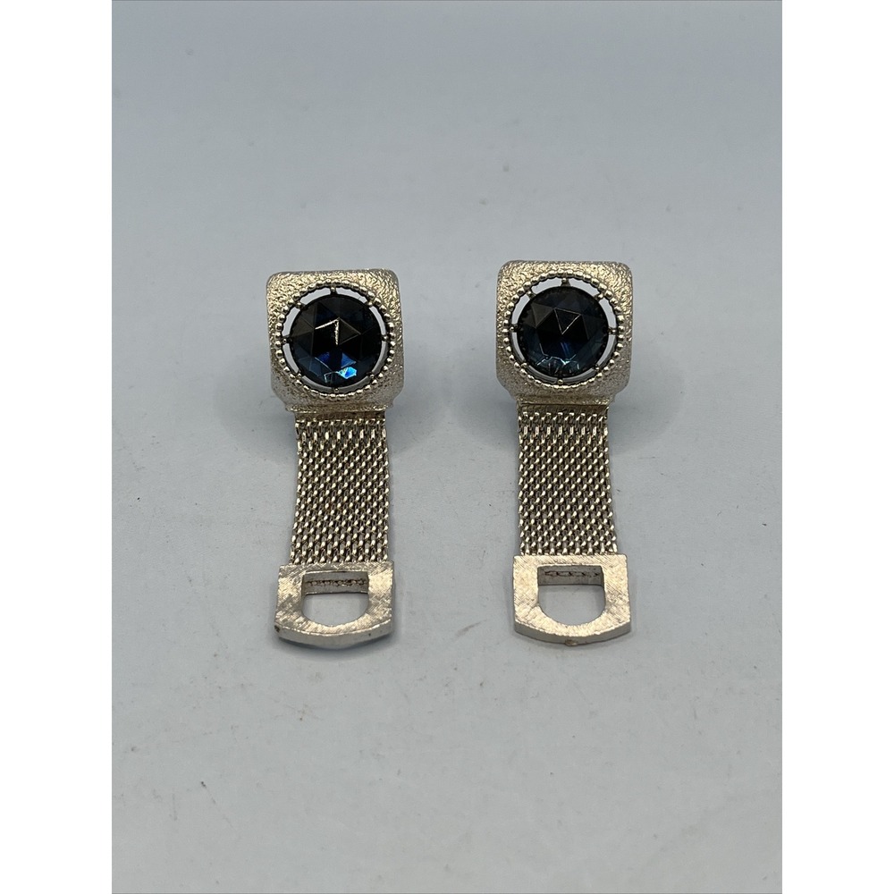 Swank Cufflinks Blue Set Vintage